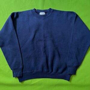 Vintage Lee Sturdy Sweats Heavyweight Crewneck Sweatshirt Navy Blue Mens XL